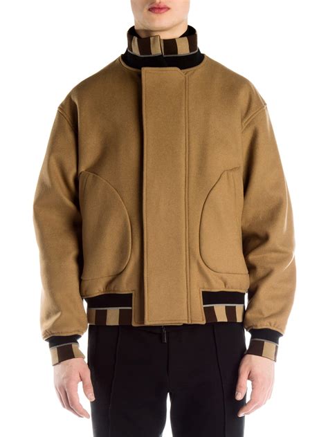 fendi bomber jacket men|Fendi trench coat men's.